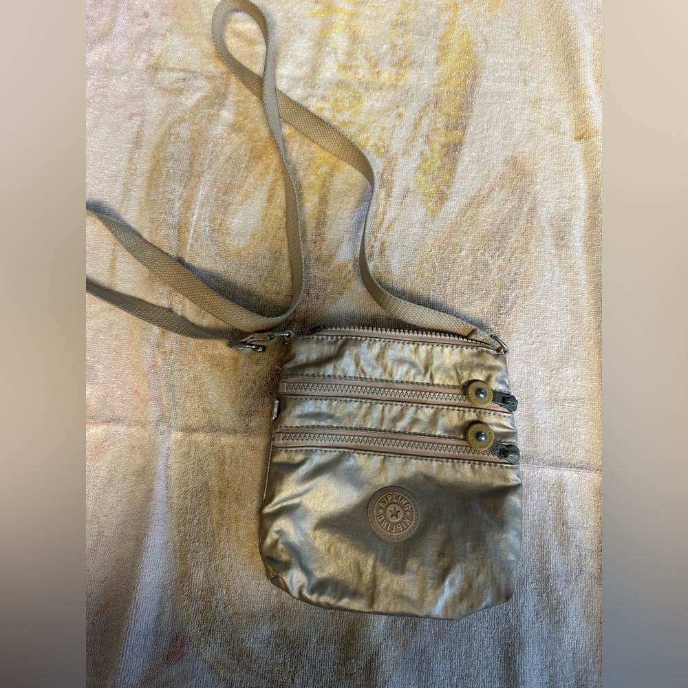 Kipling Gold Crossbody Bag